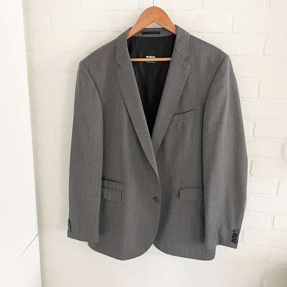 Strellson Men’s Blazer Sky-Evans Wool Business Casual Classic Light Gray Sz 54R - Picture 2 of 16